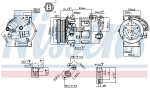 Kompressor,kliimaseade NISSENS 890210