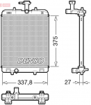 Radiaator,mootorijahutus DENSO DRM50134