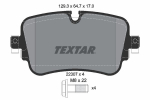Piduriklotsi komplekt,ketaspidur TEXTAR 2230701