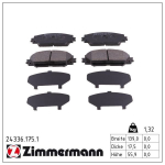 Piduriklotsi komplekt,ketaspidur ZIMMERMANN 24336.175.1