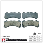 Piduriklotsi komplekt,ketaspidur ZIMMERMANN 22585.175.1