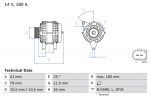 Generaator BOSCH 0 986 083 940