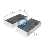 Filter,salongi&otilde;hk UFI 54.215.00