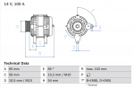 Generaator BOSCH 0 986 047 270