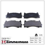 Piduriklotsi komplekt,ketaspidur ZIMMERMANN 25838.155.1