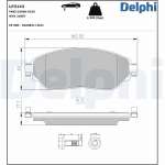 Piduriklotsi komplekt,ketaspidur DELPHI LP3143