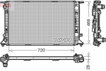 Radiaator,mootorijahutus DENSO DRM02022