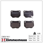 Piduriklotsi komplekt,ketaspidur ZIMMERMANN 23850.160.1