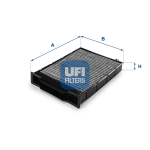 Filtras, salono oras UFI 54.201.00