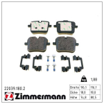 Piduriklotsi komplekt,ketaspidur ZIMMERMANN 22039.180.2