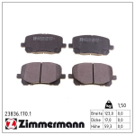 Piduriklotsi komplekt,ketaspidur ZIMMERMANN 23836.170.1