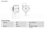 Generaator BOSCH 0 986 034 220