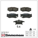Piduriklotsi komplekt,ketaspidur ZIMMERMANN 26710.150.2
