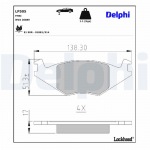 Piduriklotsi komplekt,ketaspidur DELPHI LP505