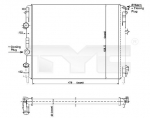 Radiaator,mootorijahutus TYC 728-0010