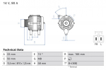Generaator BOSCH 0 986 082 210