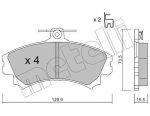Piduriklotsi komplekt,ketaspidur METELLI 22-0216-0