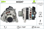 Generaator VALEO 443247