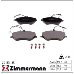 Piduriklotsi komplekt,ketaspidur ZIMMERMANN 24133.185.1