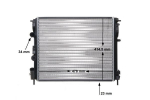 Radiaator,mootorijahutus MAHLE CR 35 000S