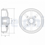 Piduritrummel DELPHI BFR484