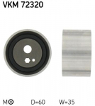 Pingutusrull,Hammasrihm SKF VKM 72320