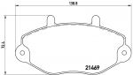 Piduriklotsi komplekt,ketaspidur BREMBO P 24 033