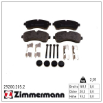 Piduriklotsi komplekt,ketaspidur ZIMMERMANN 29200.205.2