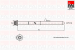 Klapikaanekruvikomplekt FAI AutoParts B489