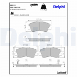 Piduriklotsi komplekt,ketaspidur DELPHI LP633