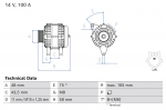 Generaator BOSCH 0 986 085 130