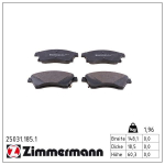 Piduriklotsi komplekt,ketaspidur ZIMMERMANN 25031.185.1