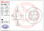 Piduriketas BREMBO 08.D893.11