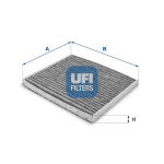 Filter,salongi&otilde;hk UFI 54.162.00