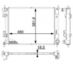 Radiaator,mootorijahutus MAHLE CR 1972 000P