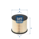 K&uuml;tusefilter UFI 26.003.00