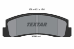 Piduriklotsi komplekt,ketaspidur TEXTAR 2066001