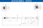 Pidurivoolik ATE 24.5134-0400.3