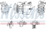 Kompressor,kliimaseade NISSENS 890950