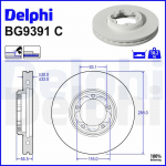 Piduriketas DELPHI BG9391C