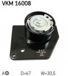 Pingutusrull,Hammasrihm SKF VKM 16008