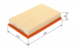 &Otilde;hufilter BOSCH 1 457 433 153