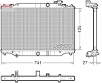 Radiaator,mootorijahutus DENSO DRM44052