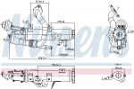Radiaator,heitgaaside tagasijooks NISSENS 989448