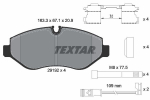 Piduriklotsi komplekt,ketaspidur TEXTAR 2919202