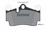 Piduriklotsi komplekt,ketaspidur TEXTAR 2369402
