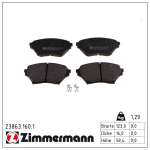Piduriklotsi komplekt,ketaspidur ZIMMERMANN 23863.160.1