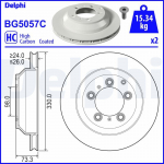 Piduriketas DELPHI BG5057C