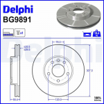 Piduriketas DELPHI BG9891