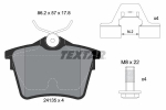 Piduriklotsi komplekt,ketaspidur TEXTAR 2413501